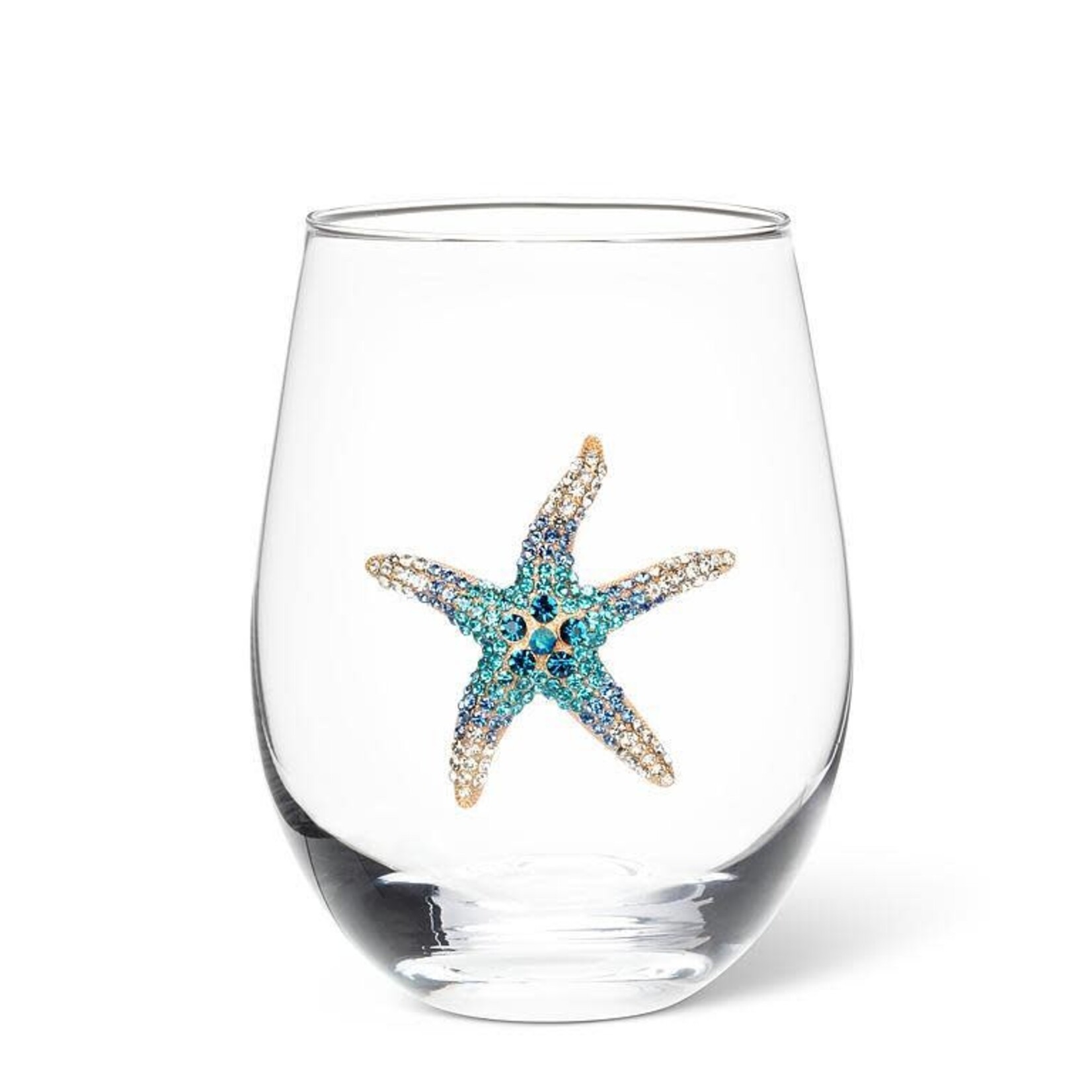 ABBOTT ABBOTT Stemless Wine Glass With Jewel Starfish