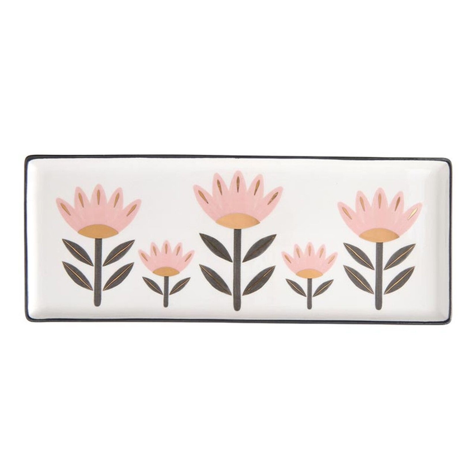 CREATIVE BRANDS CREATIVE BRANDS Ceramic Tray - Flowers