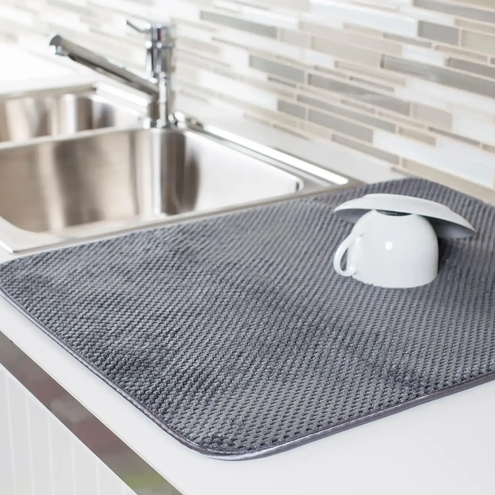 HARMAN HARMAN Luxe Plush Dry Mat - Grey