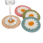 ABBOTT ABBOTT Daisy Coasters 4"D - s/4