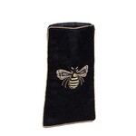ABBOTT ABBOTT Velvet Eyeglass Case w/3D Bee/Black