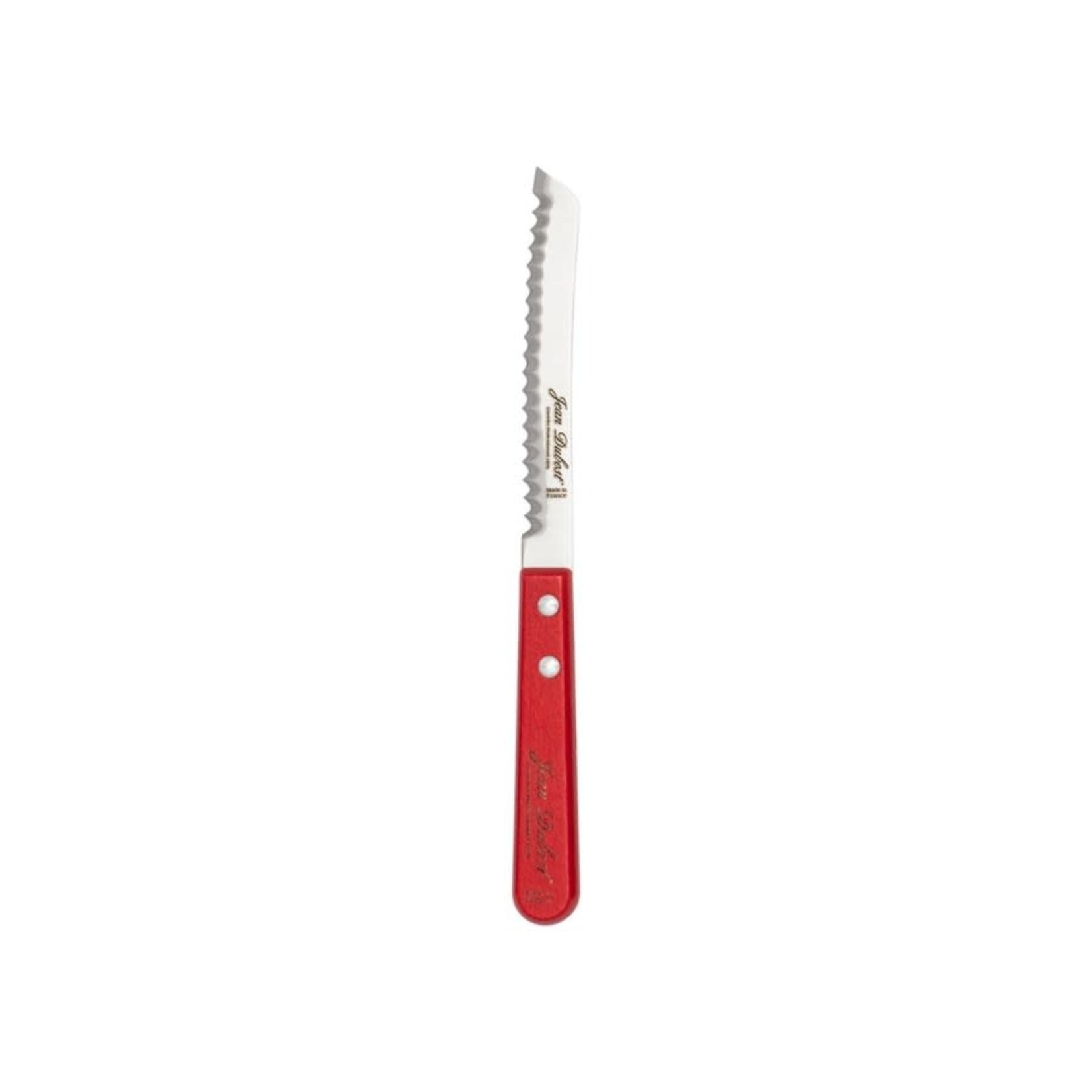 JEAN DUBOST JEAN DUBOST Serrated Bread Knife - Red Beechwood