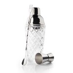 TAYLOR'S EYE WITNESS TAYLORS EYE'S WITNESS Embossed Glass Cocktail S/3 - Silver