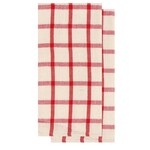 HARMAN HARMAN Double weave Tea Towel S/2- Red
