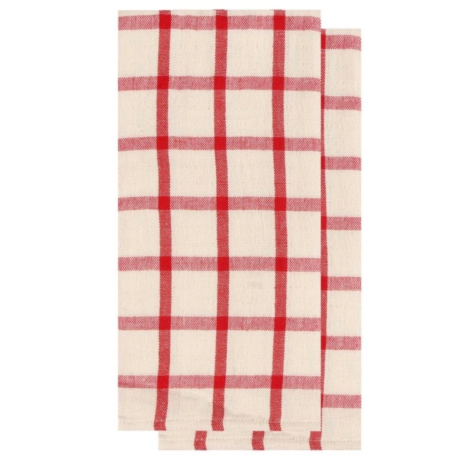HARMAN HARMAN Double weave Tea Towel S/2- Red