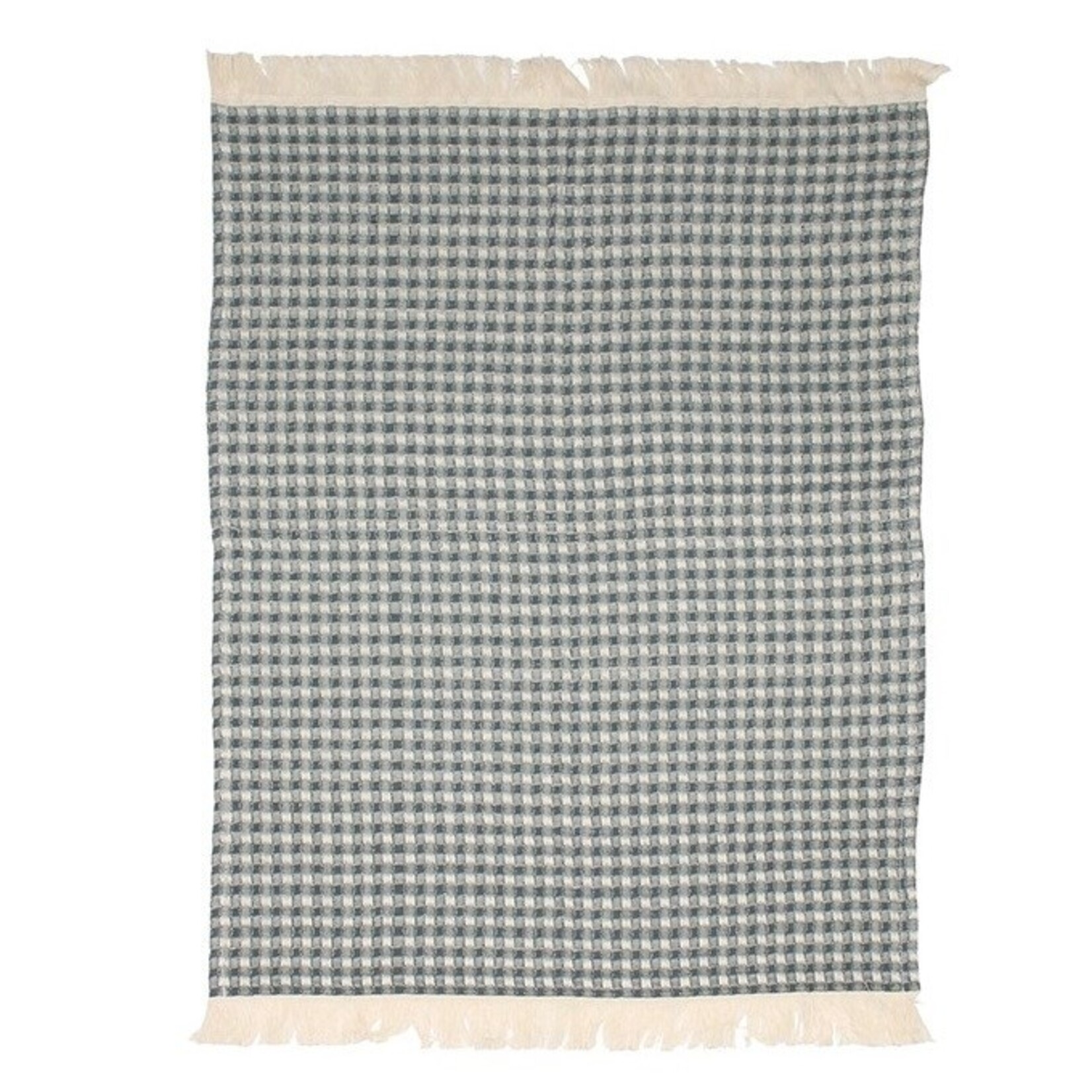 HARMAN HARMAN Jumbo Waffle Fringe Tea Towel  - Charcoal