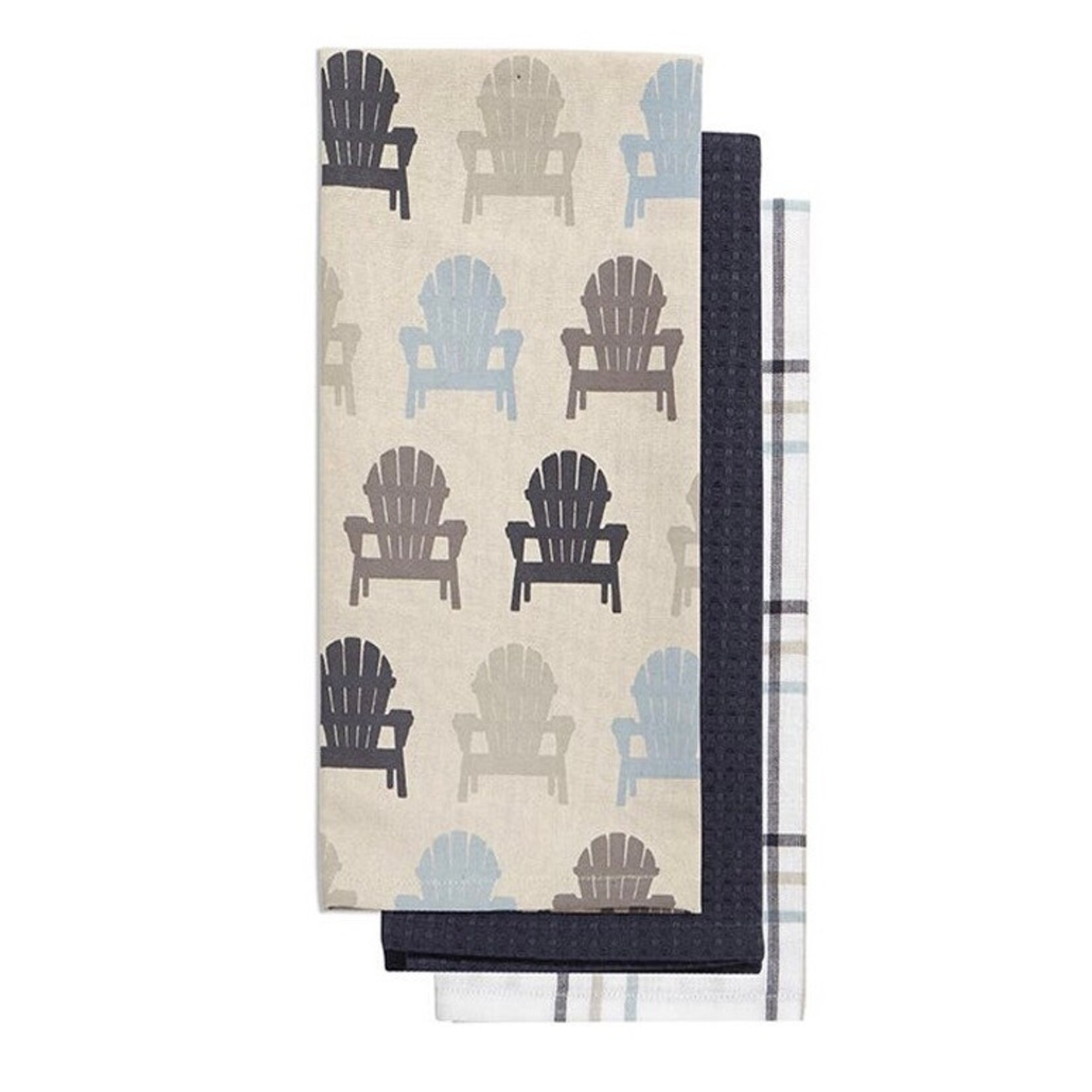 HARMAN HARMAN Adirondack Tea Towel S/3 - Blue