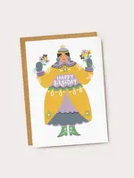 JADE FISHER JADE FISHER HBD Yellow Folk Lady