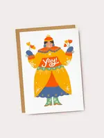 JADE FISHER JADE FISHER YAY! Yellow Folk Lady Celebration