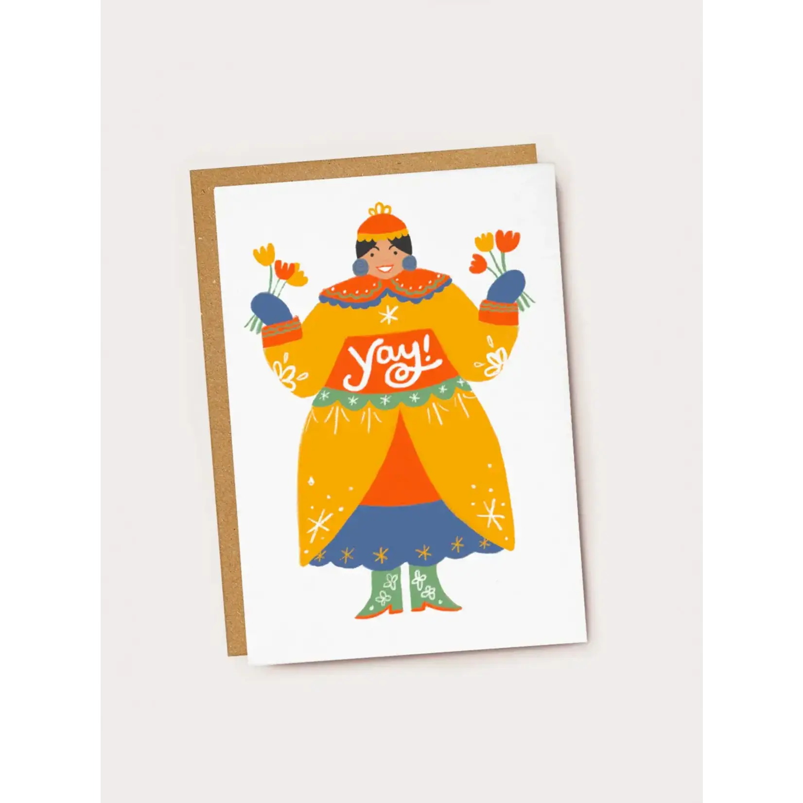 JADE FISHER JADE FISHER YAY! Yellow Folk Lady Celebration