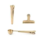 KIKKERLAND KIKKERLAND Bag Clips S/3 - Brass