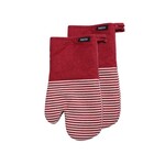 HARMAN HARMAN Chambray Oven Mitt S/2- Red