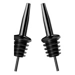 FINAL TOUCH FINAL TOUCH Bottle Pourers 2Pc - Black Chrome