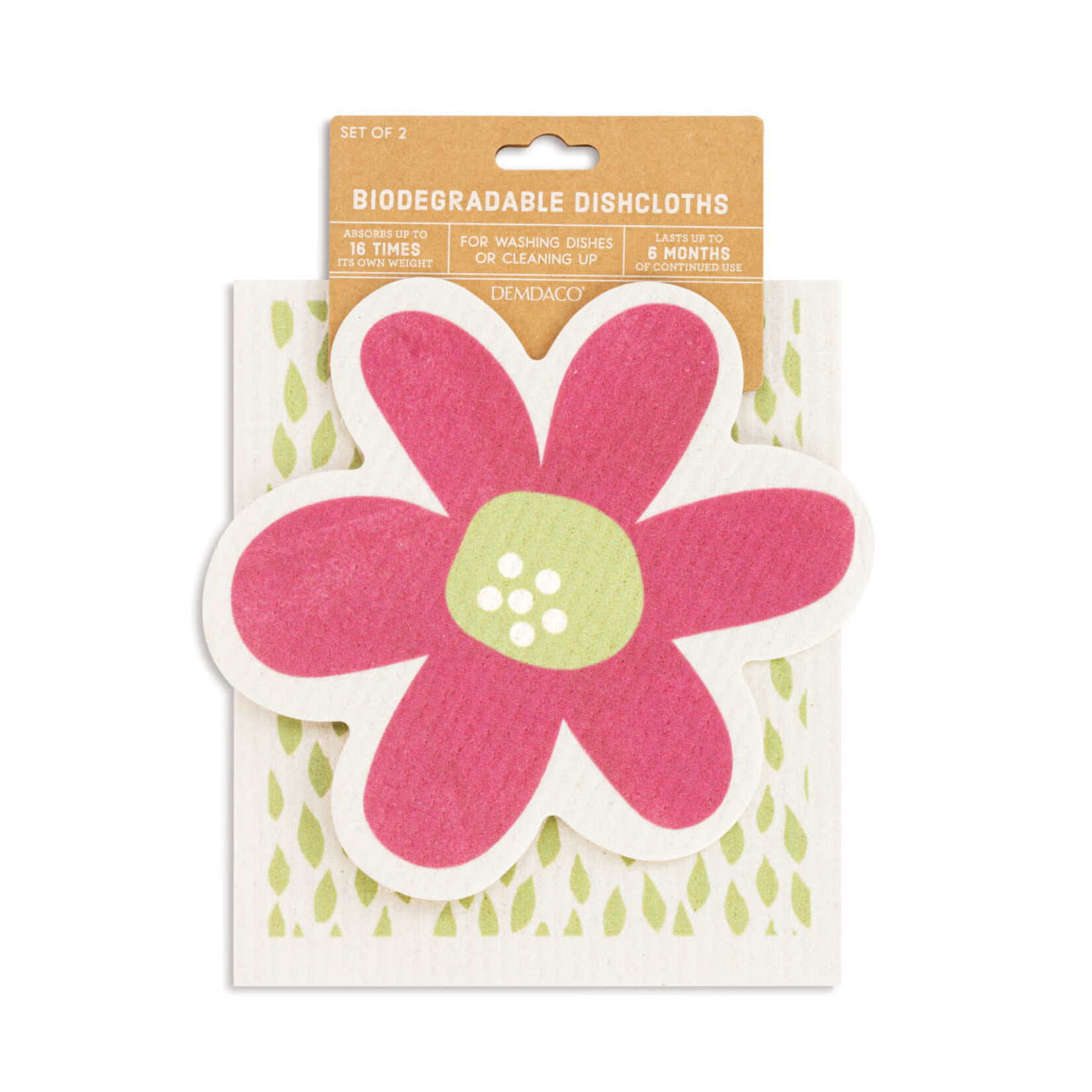 DEMDACO DEMDACO Dish Cloth - Flower Fresh S/2