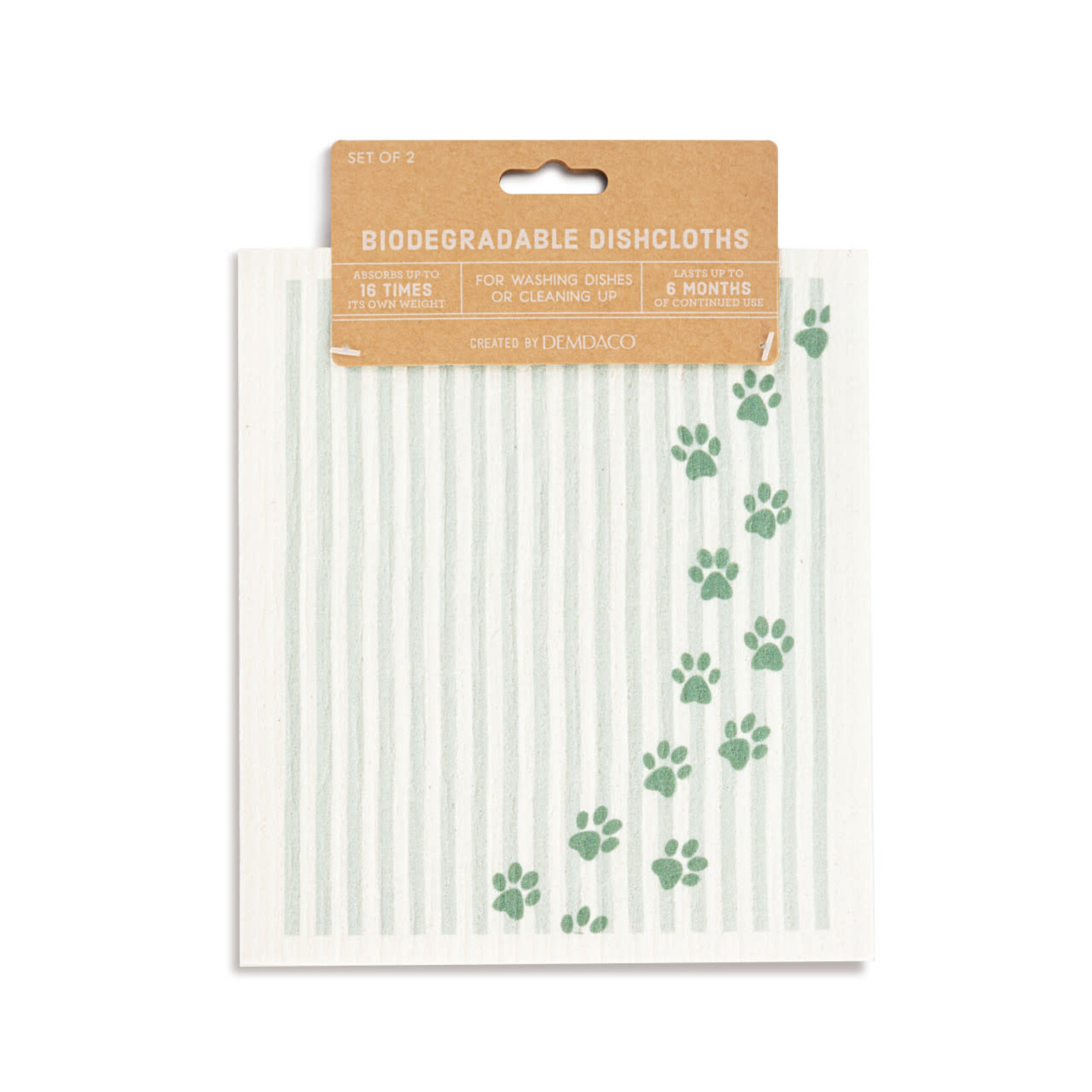 DEMDACO DEMDACO Dish Cloth - Dogs Eat Free S/2