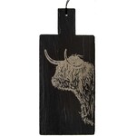 SELBRAE HOUSE SELBRAE HOUSE Large Slate Serving Paddle - Highland Cow