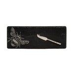 SELBRAE HOUSE SELBRAE HOUSE Mini Slate Cheese Board & Knife Set - Bee