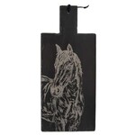 SELBRAE HOUSE SELBRAE HOUSE Large Slate Serving Paddle - Horse Portrait