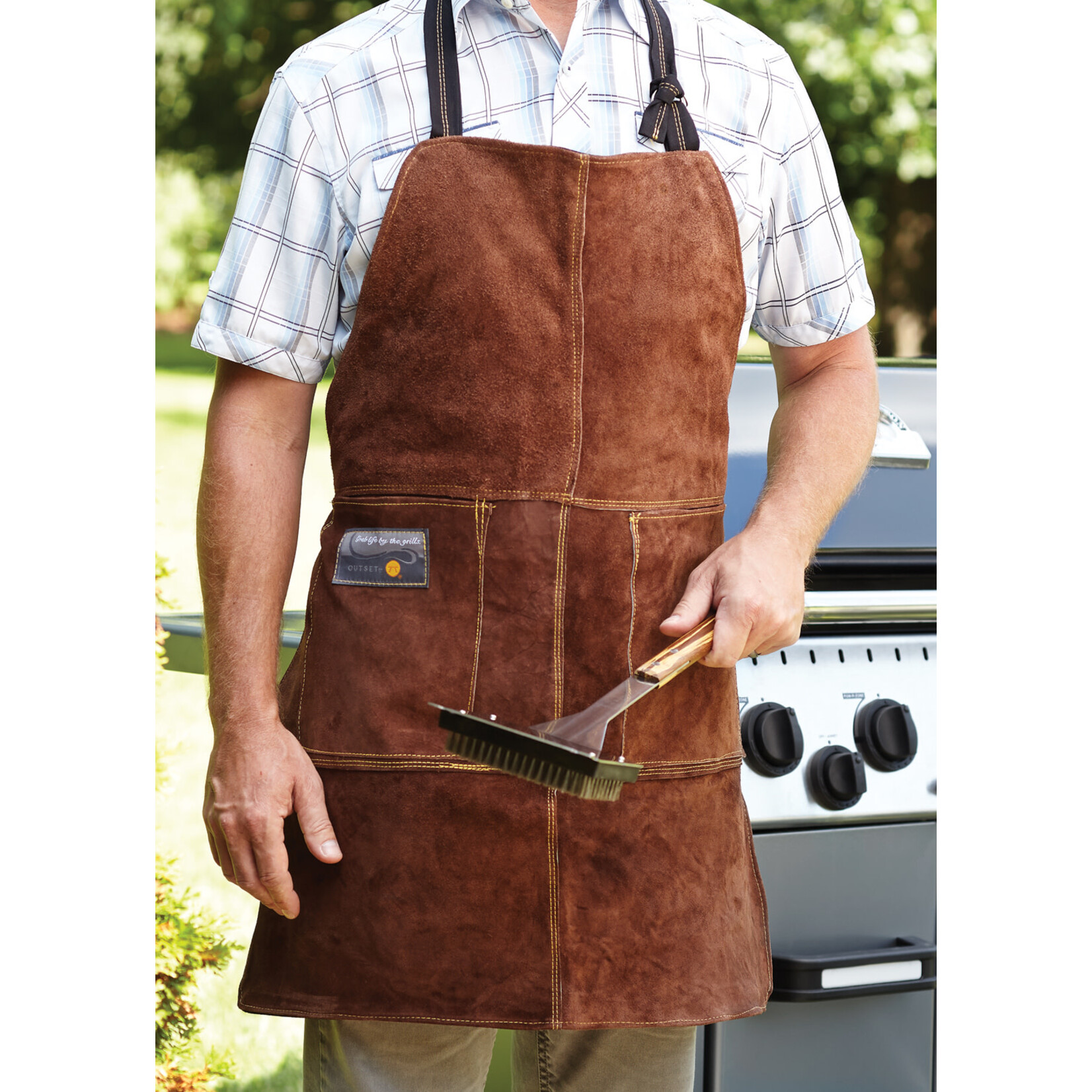 OUTSET OUTSET Grill Apron - Leather