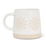 ABBOTT ABBOTT Wide Base Mug w/Snowflake Row