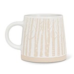 ABBOTT ABBOTT Wide Base Mug w/Birch Trees