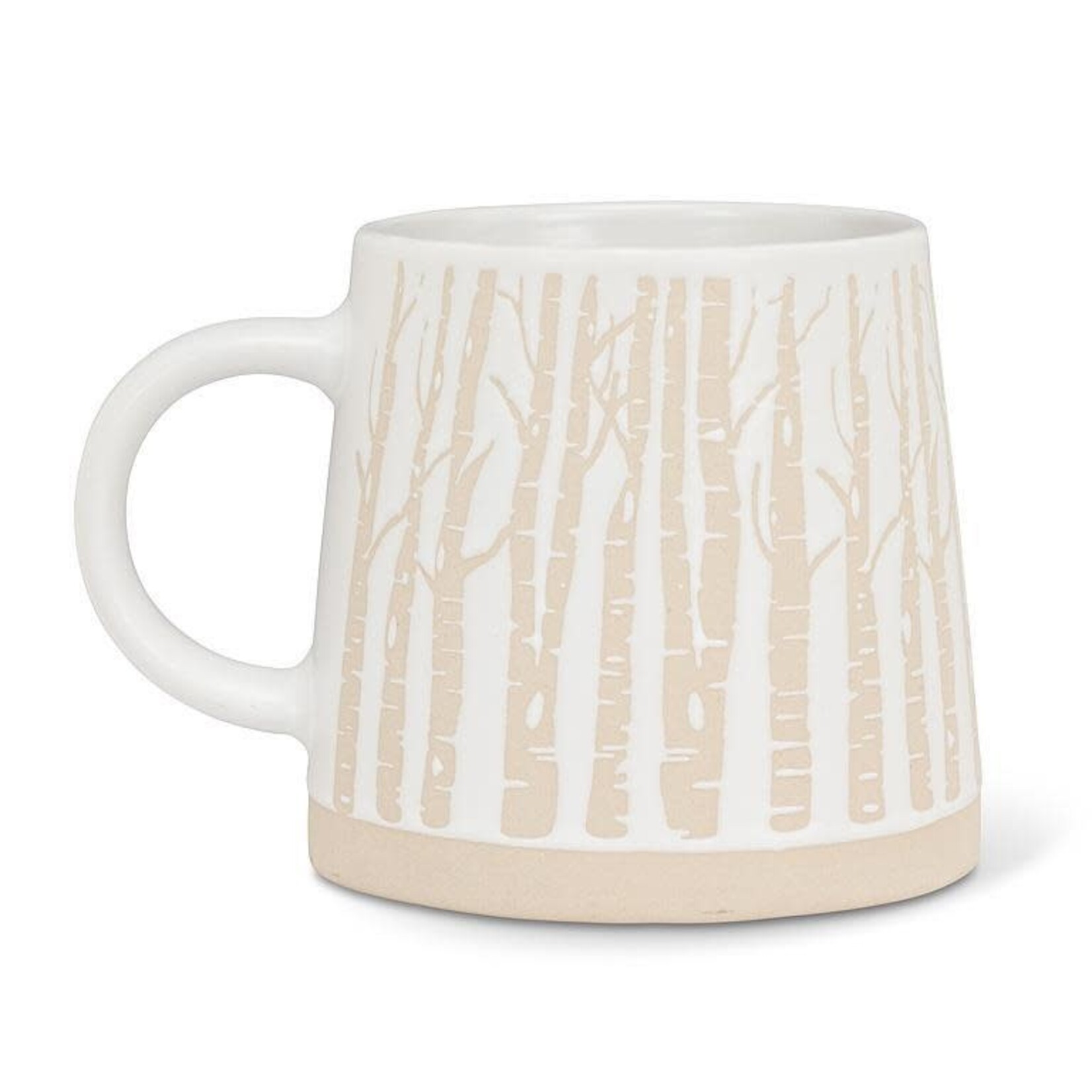 ABBOTT ABBOTT Wide Base Mug w/Birch Trees