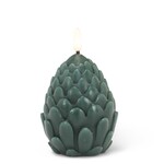 ABBOTT ABBOTT Lg Pinecone LED Candle Green 5"