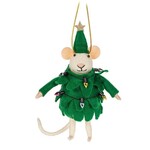 ABBOTT ABBOTT Mouse in Tree Suit Ornament