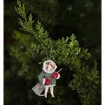 ABBOTT ABBOTT Mouse w/Shovel Ornament - Green