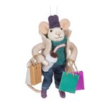 ABBOTT ABBOTT Shopping Mouse Ornament - Ivory