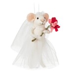 ABBOTT ABBOTT Bride Mouse Ornament - White