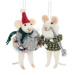 ABBOTT ABBOTT Winter Mouse Ornament 2 Asst'd