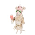 ABBOTT ABBOTT Spa Mouse w/Cucumbers Ornament