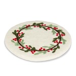 ABBOTT ABBOTT Mistletoe & Berries Trivet - White/Grn