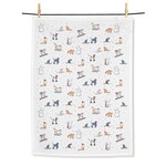 ABBOTT ABBOTT Winter Sports Cats Tea Towel