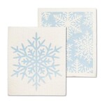ABBOTT ABBOTT Swedish Dishcloth S/2 - Glitter Snowflake
