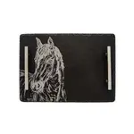 SELBRAE HOUSE SELBRAE HOUSE Medium Slate Serving Tray - Horse Portrait