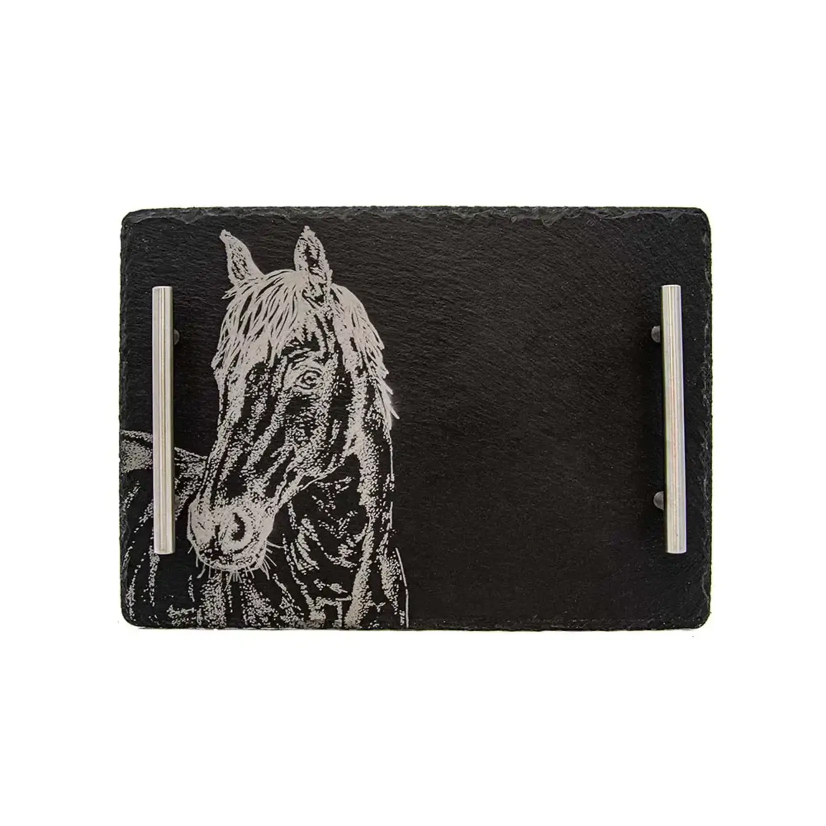 SELBRAE HOUSE SELBRAE HOUSE Medium Slate Serving Tray - Horse Portrait