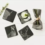 SELBRAE HOUSE SELBRAE HOUSE Slate Coasters S/4 - Country Animals