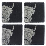SELBRAE HOUSE SELBRAE HOUSE Slate Coasters S/4 - Highland Cow