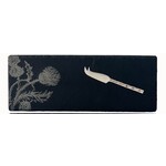SELBRAE HOUSE SELBRAE HOUSE Mini Slate CheeseBoard & Knife Set - Thistle