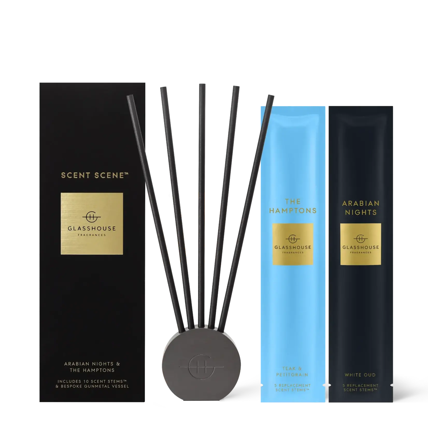 GLASSHOUSE GLASSHOUSE Scent Scene Duo - The Hamptons & Arabian Nights