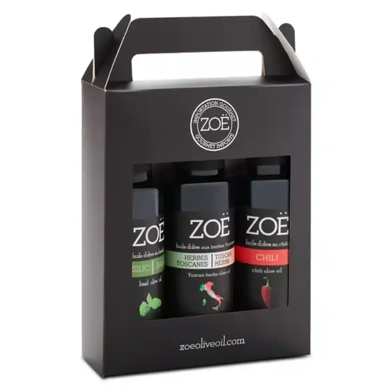 ZOE IMPORTS ZOE Extra Virgin Olive Oil Trio - Salt,Oil,Basamic