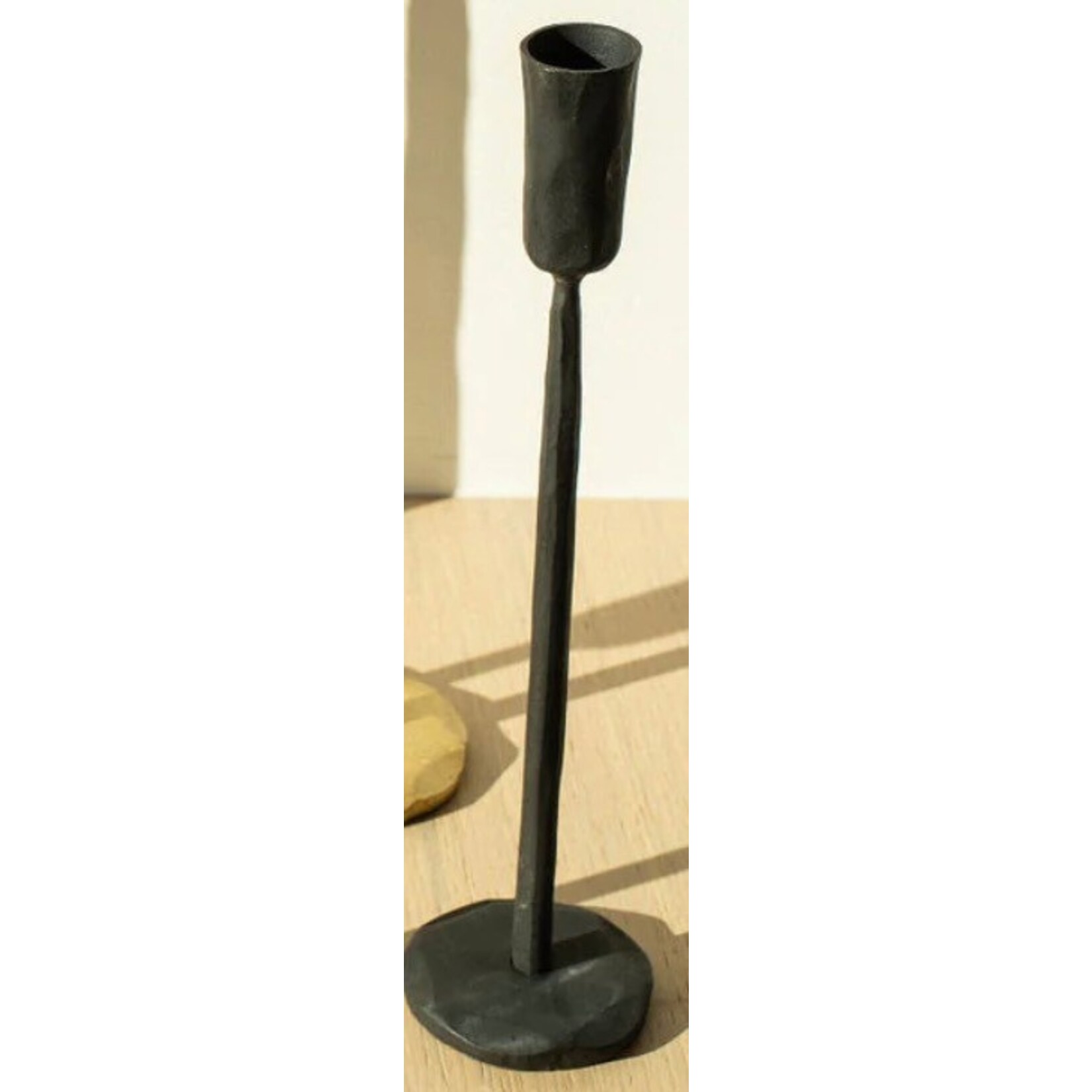 INDABA INDABA Luna Forged Candlestick - Medium Black