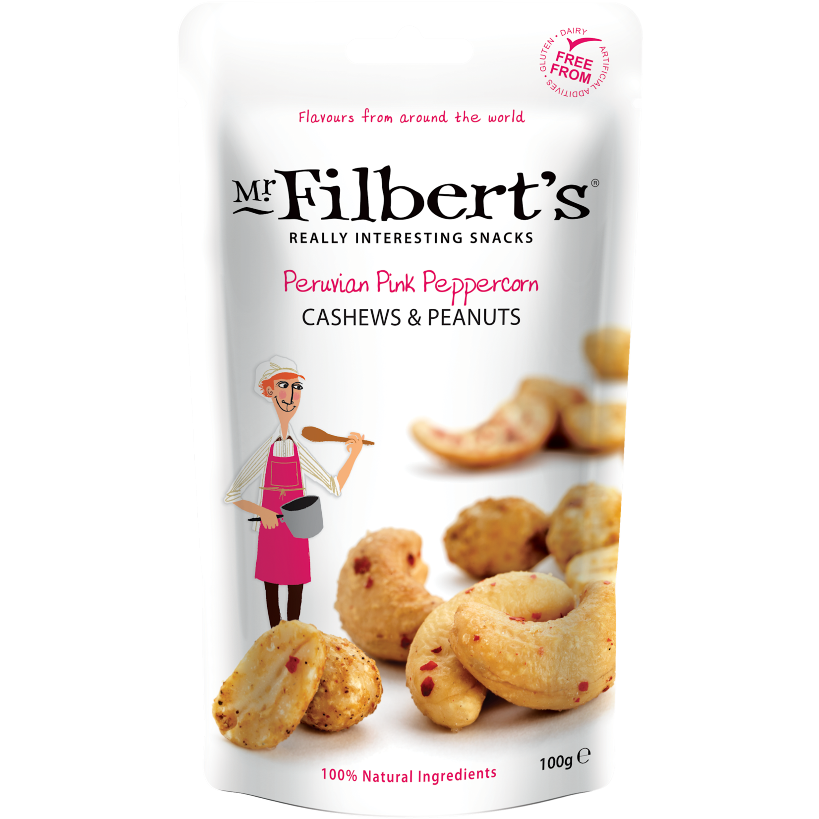 MR FILBERT'S MR. FILBERT'S Peruvian Pink Peppercorn Cashews & Peanuts