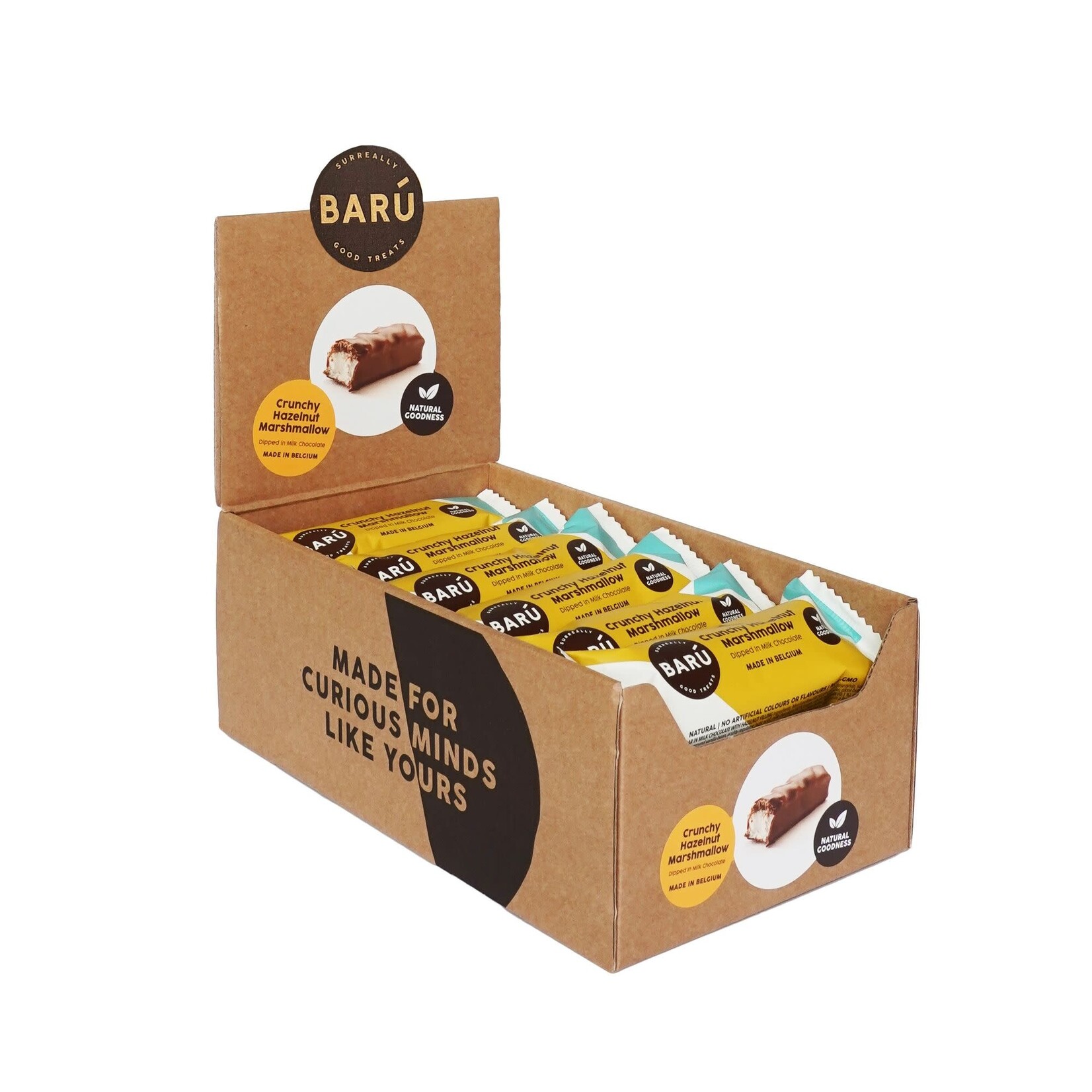 BARU BARU Milk Chocolate Marshmallow Bar with Crunchy Hazelnut