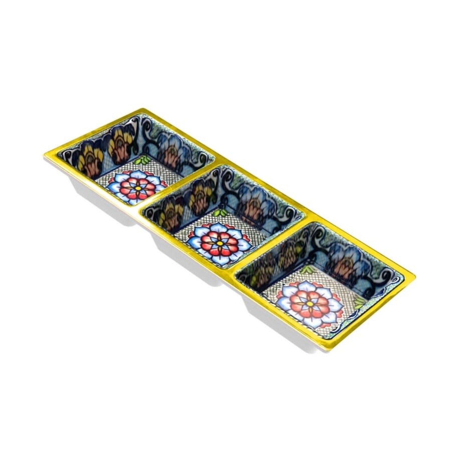 PREPARA PREPARA Taco 3-Section Tray - Yellow