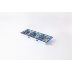 PORT STYLE PREPARA Taco 3-Section Tray - Blue