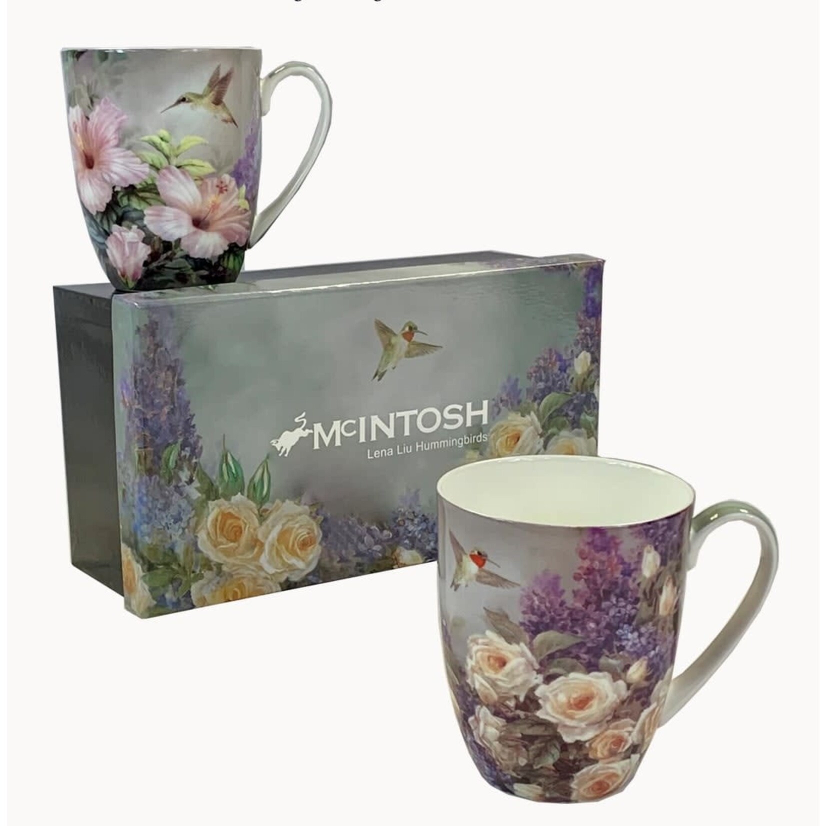 MCINTOSH MCINTOSH Lena Liu Hummingbirds Mugs S/2