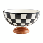 MUD PIE MUD PIE Checkered Pedestal Bowl